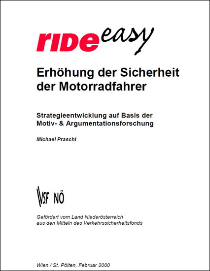 NÖ Motorradstudie 2016 Titelblatt