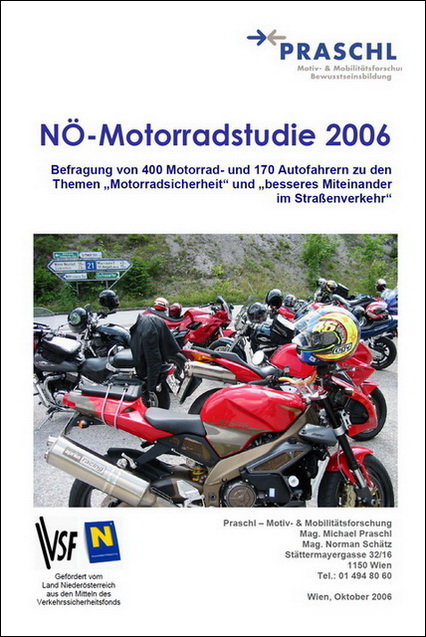 NÖ Motorradstudie 2016 Titelblatt