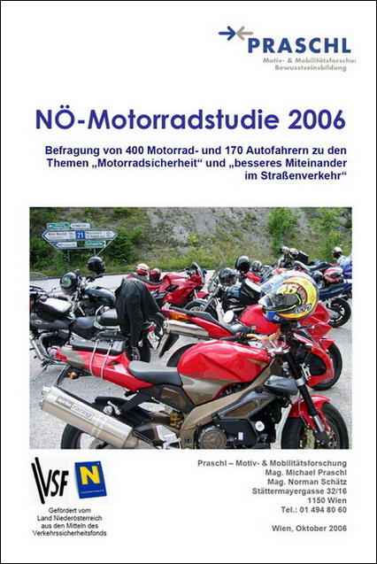 NÖ Motorradstudie 2016 Titelblatt