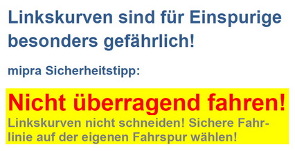 mipra Institut für Motiv- und Mobilitätsforschung: Verkehrssicherheit Motorradsicherheit Linkskurve